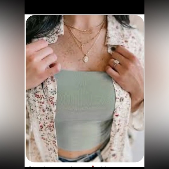 POL Floral, Plaid and Lace Button Down Shirt
 size Medium - Picture 4 of 12